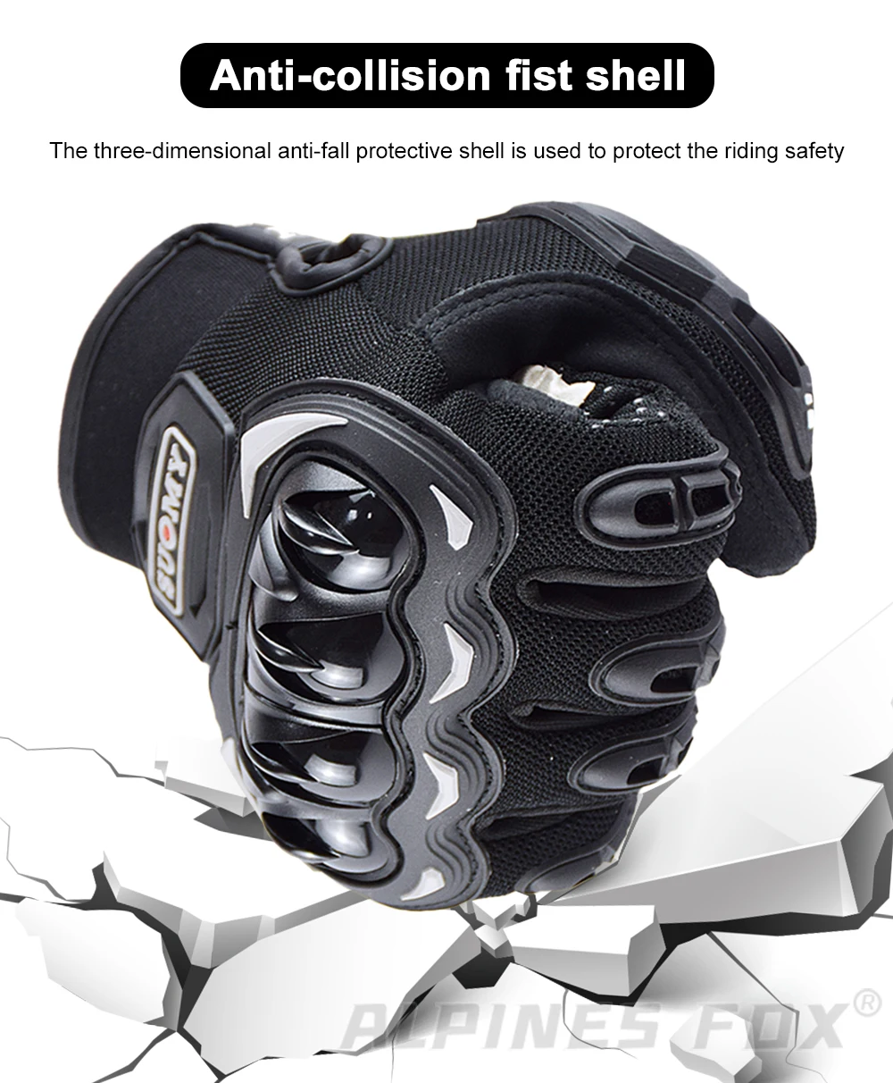Suomy Motorcycle Gloves Moto Touch Screen Breathable Motorbike Racing Riding Bicycle Protective Guantes Summer Sports for Honda