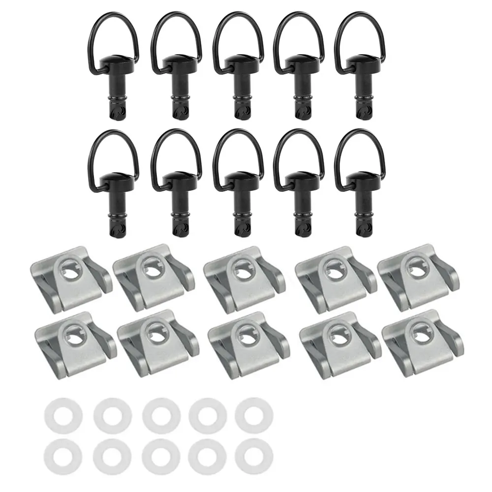 For DUCATI MV Agusta Aprilia Yamaha R1 R6 Honda 17mm Universal Quick Release Fasteners D-RING 1/4 Turn Rivet Fairing Bolts Studs