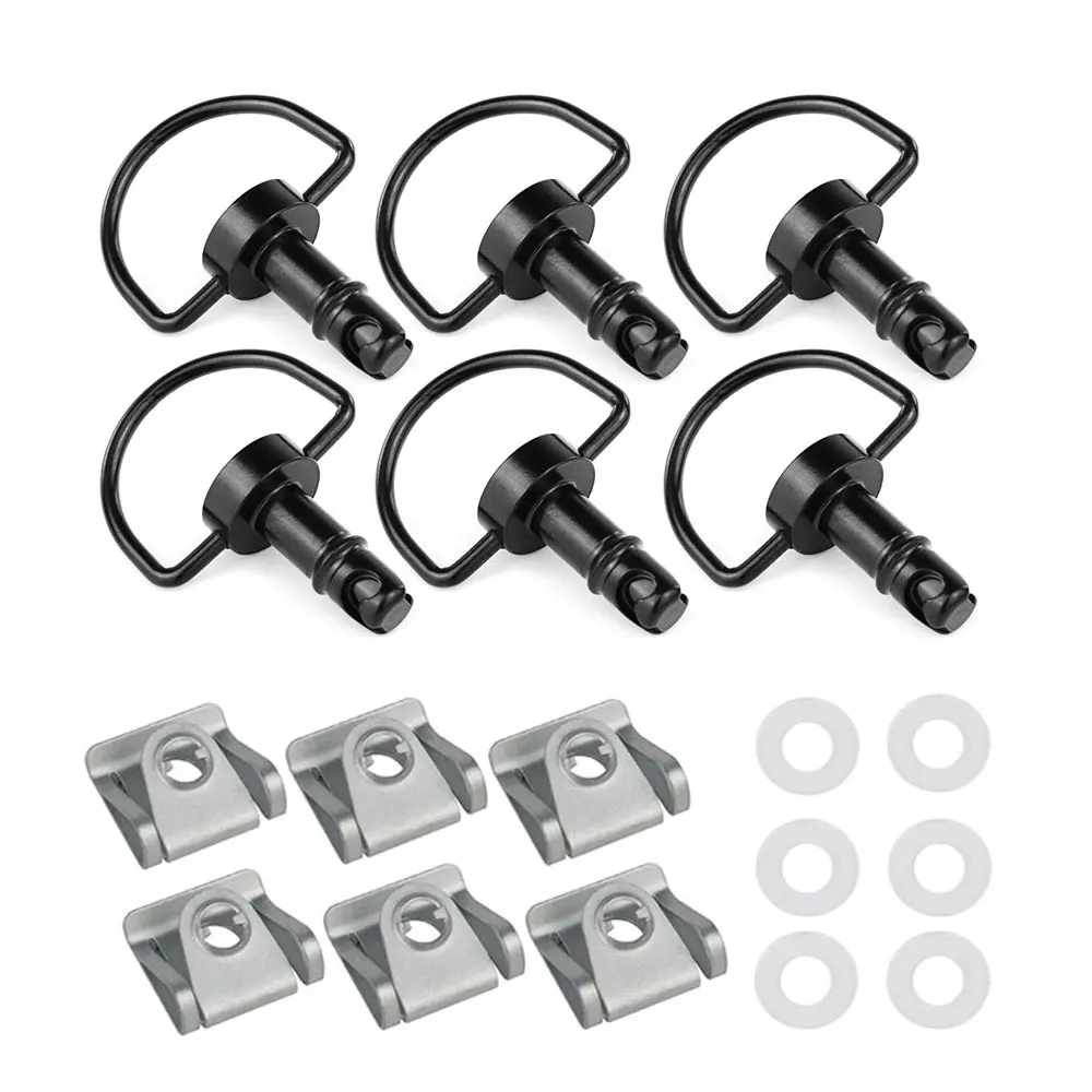 For DUCATI MV Agusta Aprilia Yamaha R1 R6 Honda 17mm Universal Quick Release Fasteners D-RING 1/4 Turn Rivet Fairing Bolts Studs