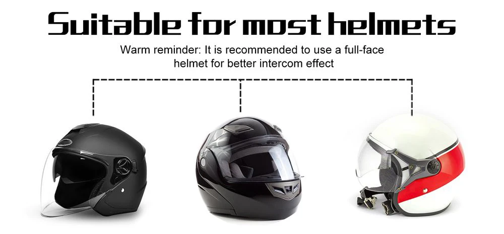 EJEAS V6 PRO +/PLUS Motorcycle Helmet Bluetooth Intercom Headset with 800M BT Interphone Communicator for 6 Riders Waterproof