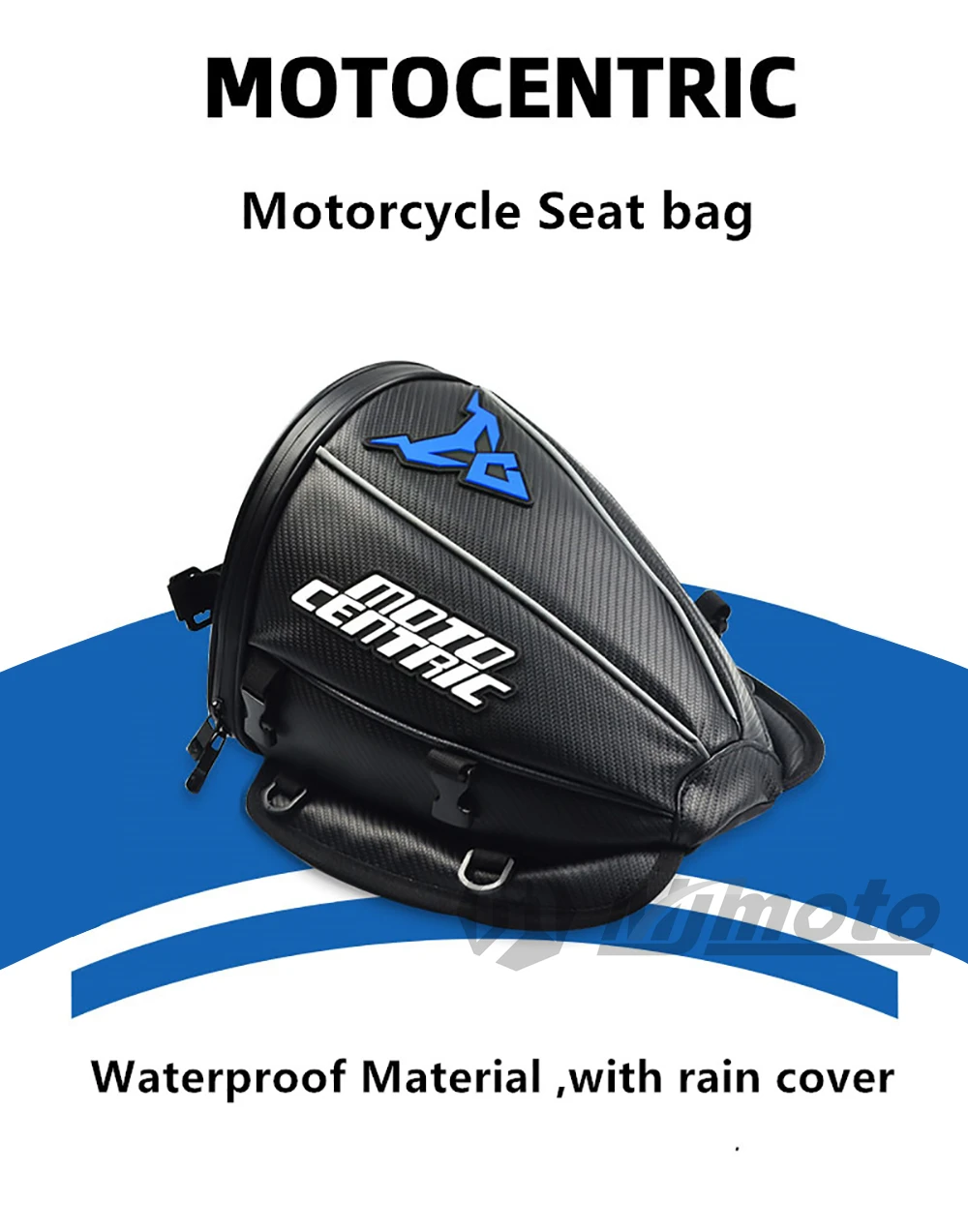 Waterproof Motorcycle Tail Bag Sport Luggage Reflective Saddle Riding Rear Bag Motorcycle Motorbike Scooter Side Back Seat Bag