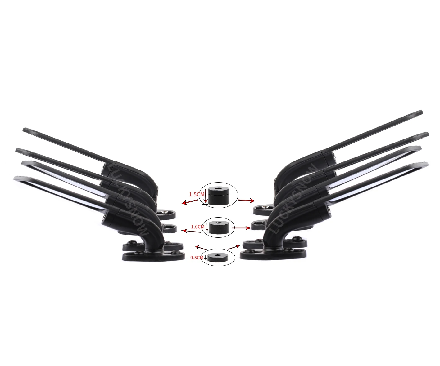 For Honda CBR650R F CBR1000RR CBR600RR CBR 250R 300R 400RR 500R Motorcycle Mirror Modified Wind Wing  Rotating Rearview Mirror