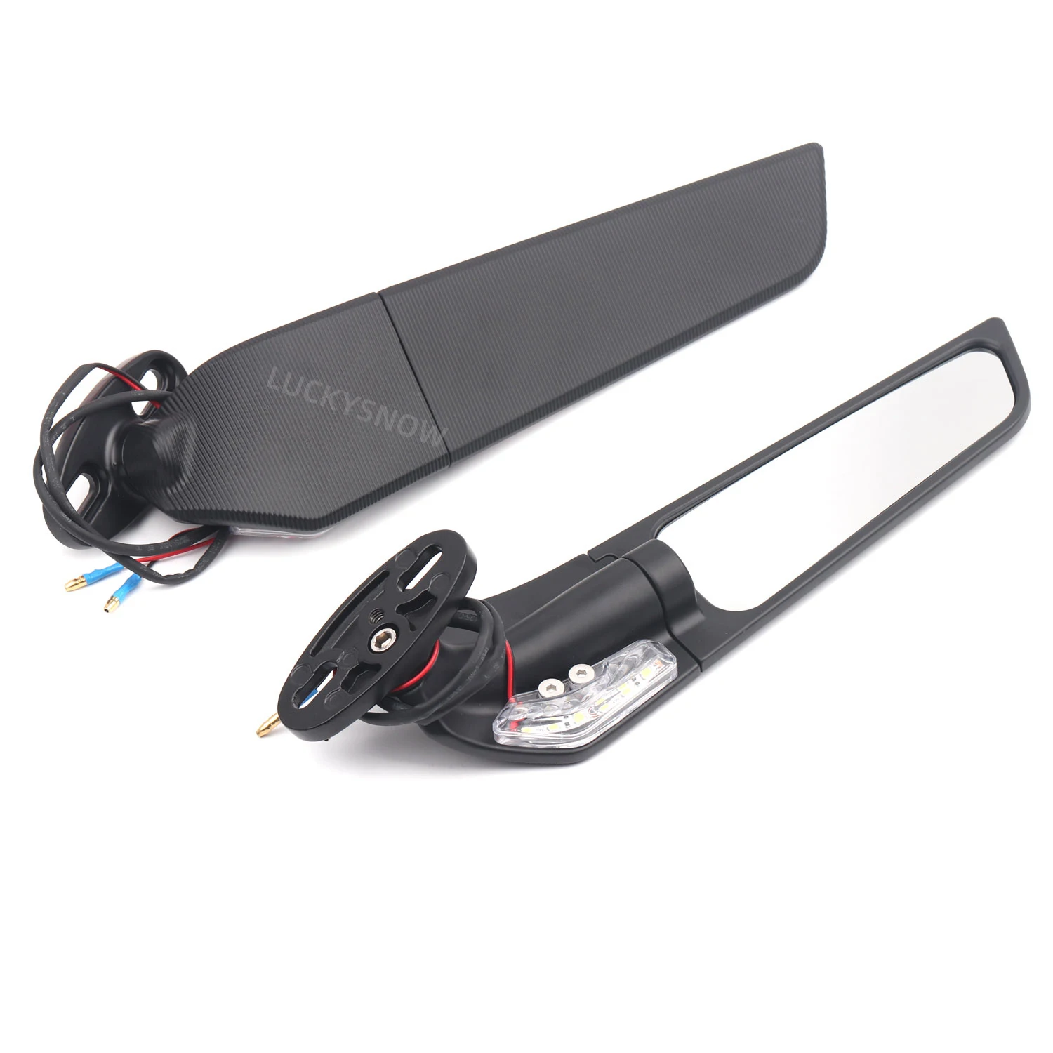 For Honda CBR650R F CBR1000RR CBR600RR CBR 250R 300R 400RR 500R Motorcycle Mirror Modified Wind Wing  Rotating Rearview Mirror