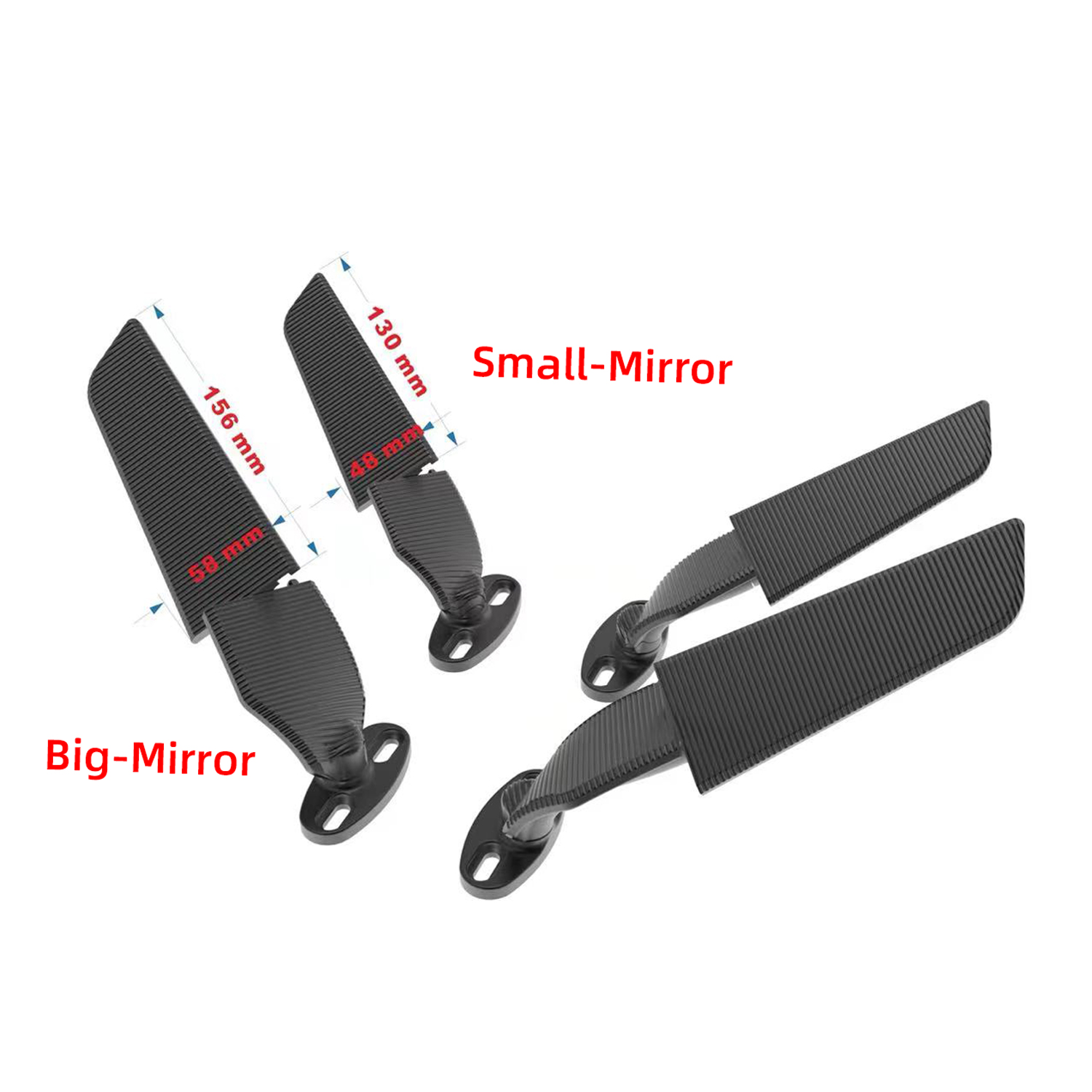 For Honda CBR650R F CBR1000RR CBR600RR CBR 250R 300R 400RR 500R Motorcycle Mirror Modified Wind Wing  Rotating Rearview Mirror