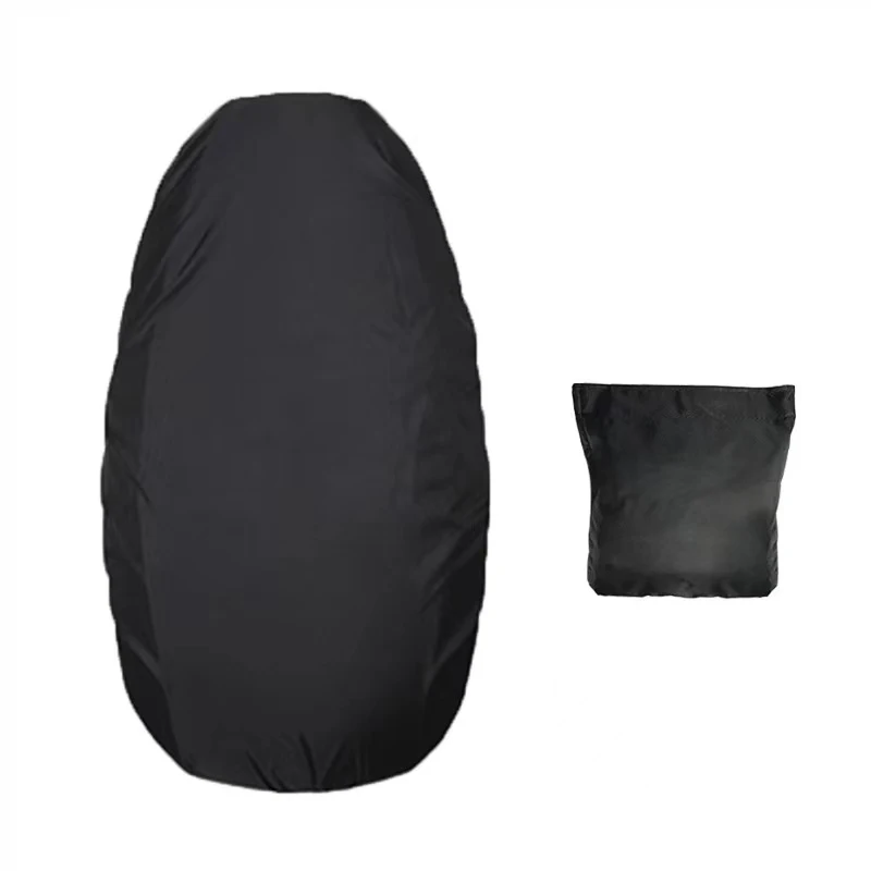 Universal Motorcycle Rain Seat Cover Flexible Waterproof Saddle Cover Black 210D Dust UV Sun Sown Protect Motorcycle Accessorie