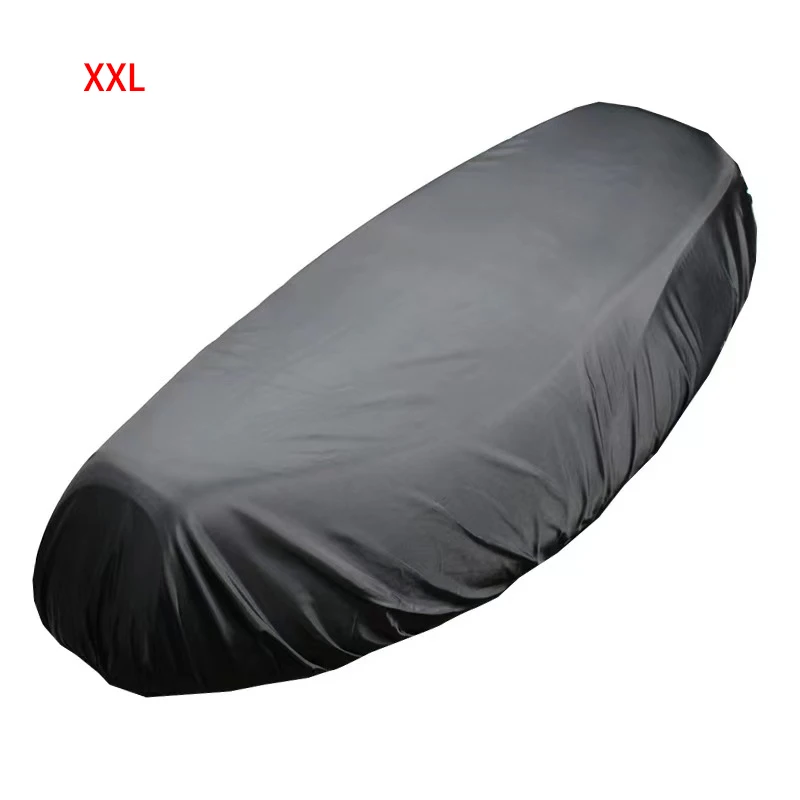 Universal Motorcycle Rain Seat Cover Flexible Waterproof Saddle Cover Black 210D Dust UV Sun Sown Protect Motorcycle Accessorie