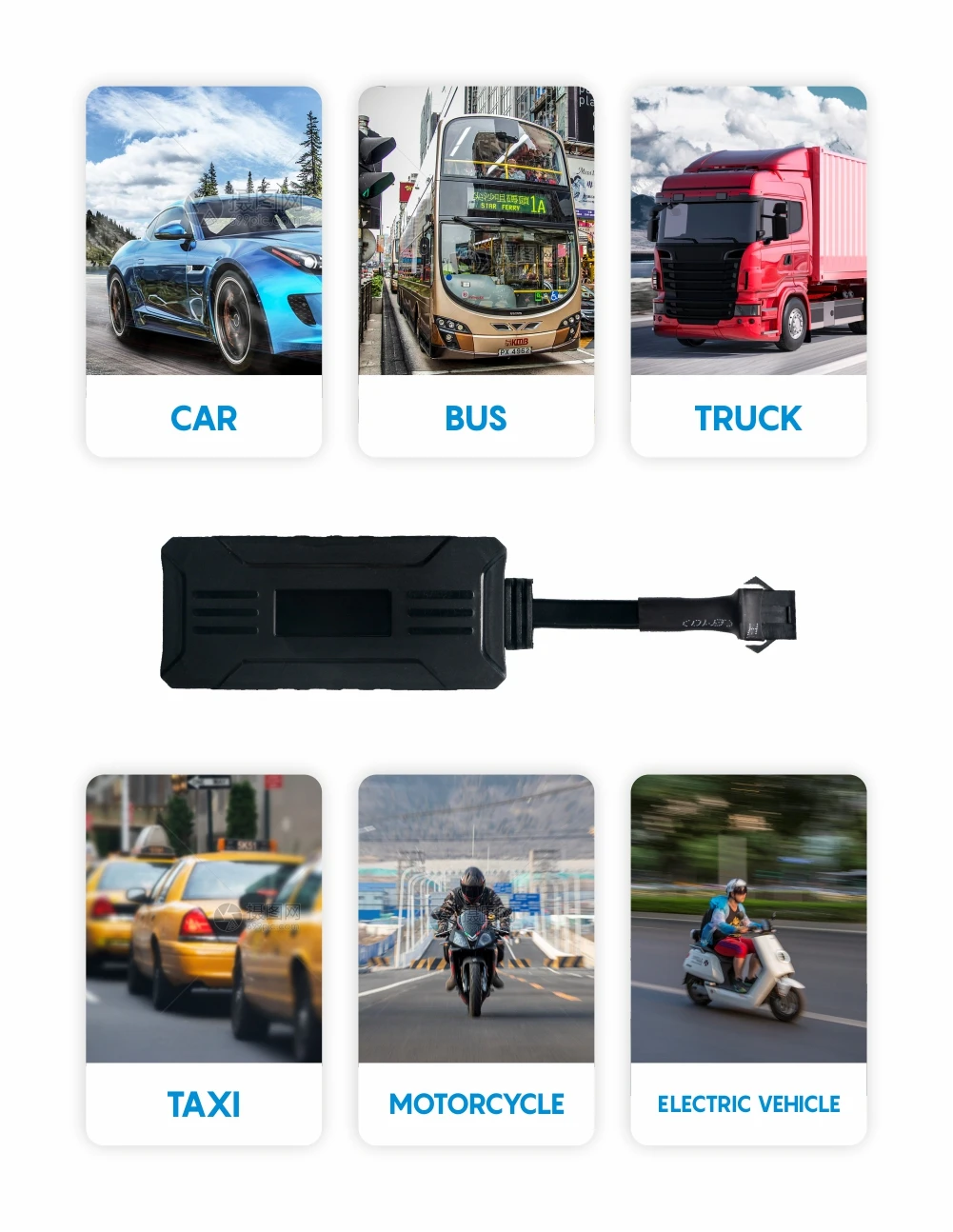 TrackerKing G109 GPS Tracker For Motorcycle 2G Anti-Lost Car Rastreador Real Time Tracking Device Locator Positioner for Bike