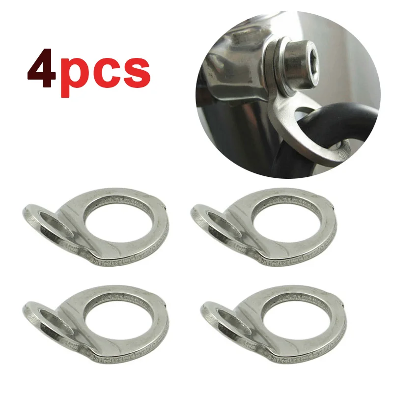 4X Strong Motorcycle Tie Down Strap Rings Stainless Steel For Motorcross/Dirt Bike/ATV/UTV Etc 8/18mm Motorcycle Accessories