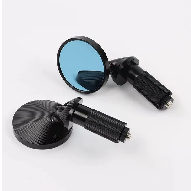 For Royal Enfield Bullet/Meteor/Classic 350 500 Interceptor 650 CNC Motorcycle Bar End Mirrors Retro Handlebar Tip Rearview