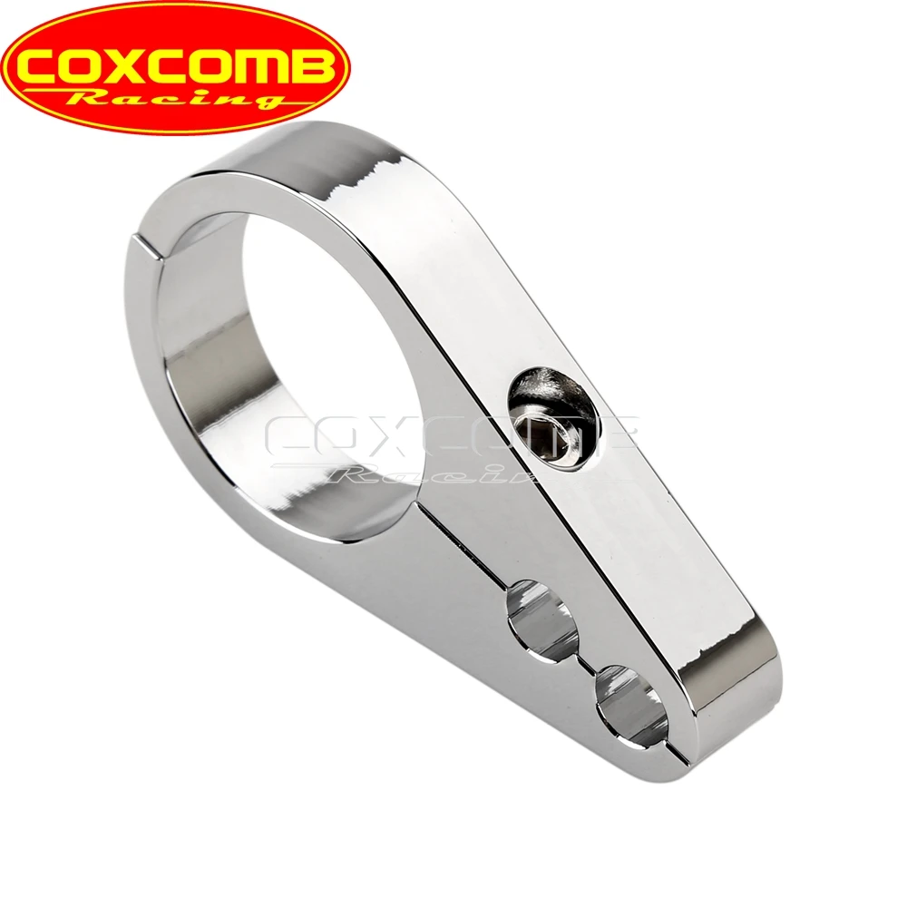 25mm/32mm CNC Aluminum 1 1/4" Brake Cable Clamp Dual Throttle Cable Holder Frame Bar for Harley Honda Yamaha Suzuki Cafe Racer