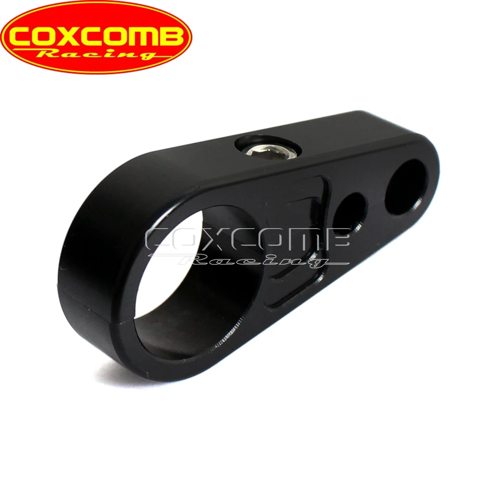 25mm/32mm CNC Aluminum 1 1/4" Brake Cable Clamp Dual Throttle Cable Holder Frame Bar for Harley Honda Yamaha Suzuki Cafe Racer