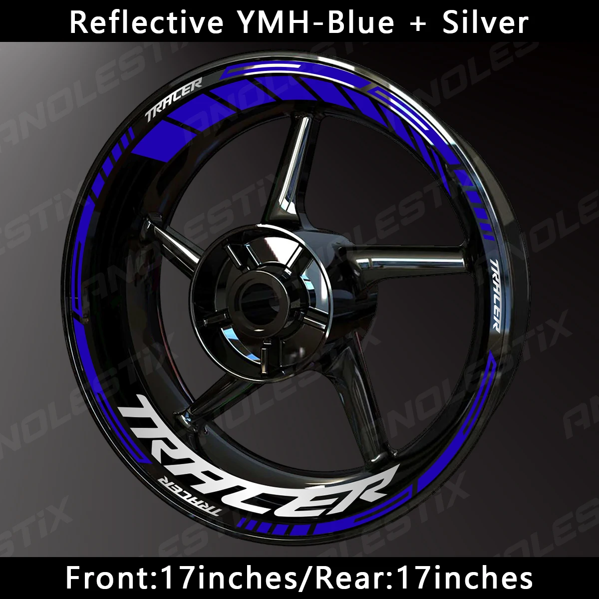 AnoleStix Reflective Motorcycle Wheel Sticker Hub Decal Rim Stripe Tape For YAMAHA TRACER7 TRACER9 TRACER7GT TRACER9GT