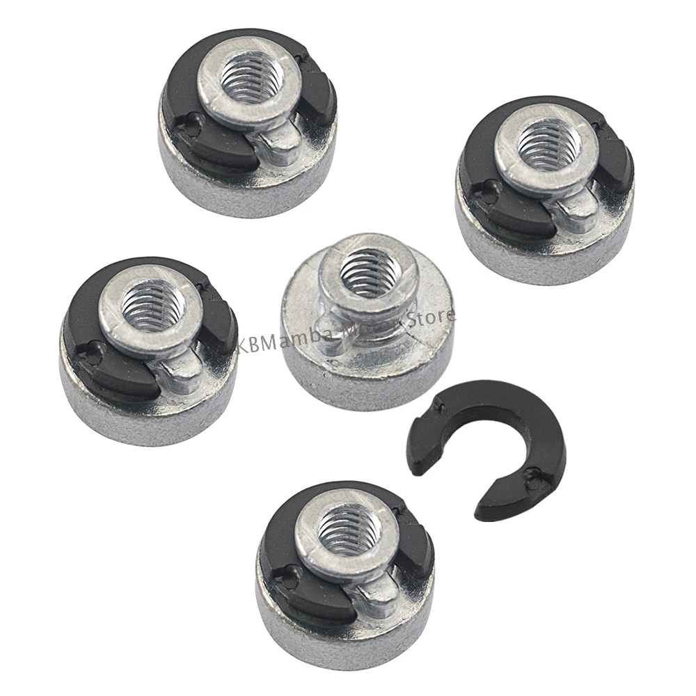 Motorcycle Rear Fender Seat Nut Kit for Harley Sportster Street Bob Softail 1996-2017 Mount Nut Bolt Quick Release Aluminum