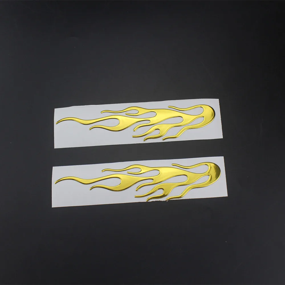 Universal Motorcycle 3D Flame Fire Reflective Sticker Vinyl Decal Touring Atv Scooter Off-road