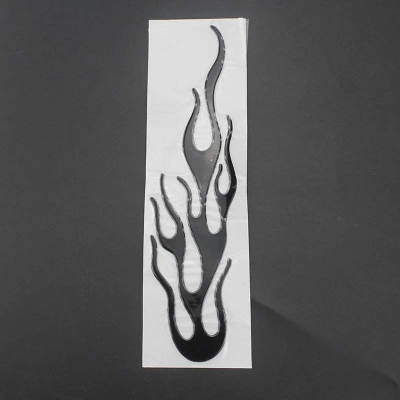Universal Motorcycle 3D Flame Fire Reflective Sticker Vinyl Decal Touring Atv Scooter Off-road