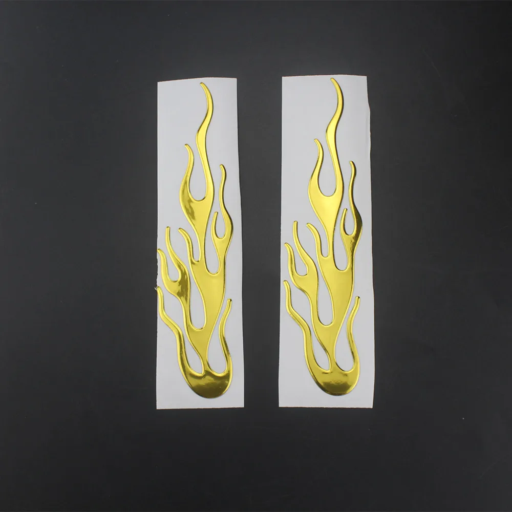 Universal Motorcycle 3D Flame Fire Reflective Sticker Vinyl Decal Touring Atv Scooter Off-road