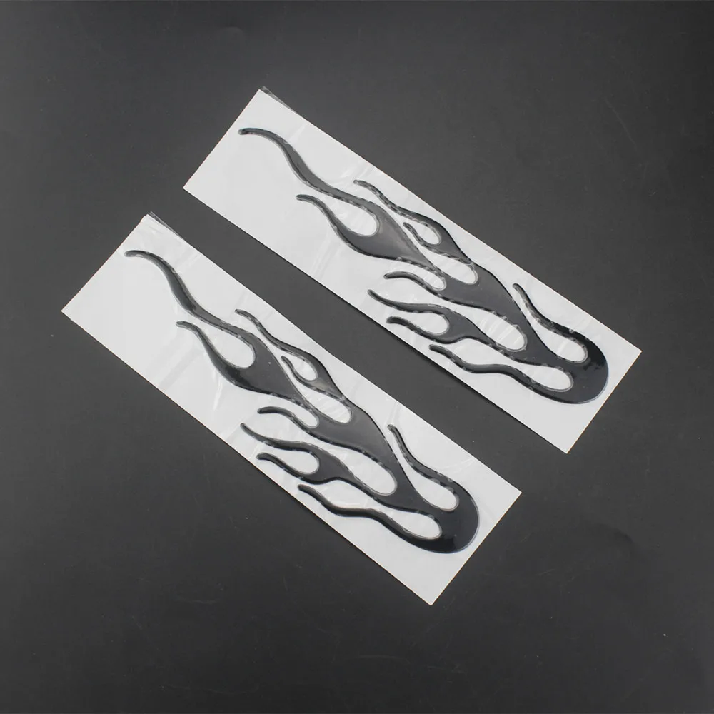 Universal Motorcycle 3D Flame Fire Reflective Sticker Vinyl Decal Touring Atv Scooter Off-road