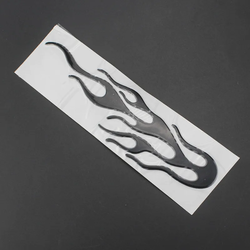 Universal Motorcycle 3D Flame Fire Reflective Sticker Vinyl Decal Touring Atv Scooter Off-road