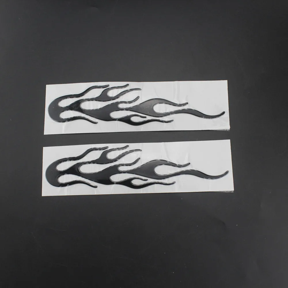 Universal Motorcycle 3D Flame Fire Reflective Sticker Vinyl Decal Touring Atv Scooter Off-road
