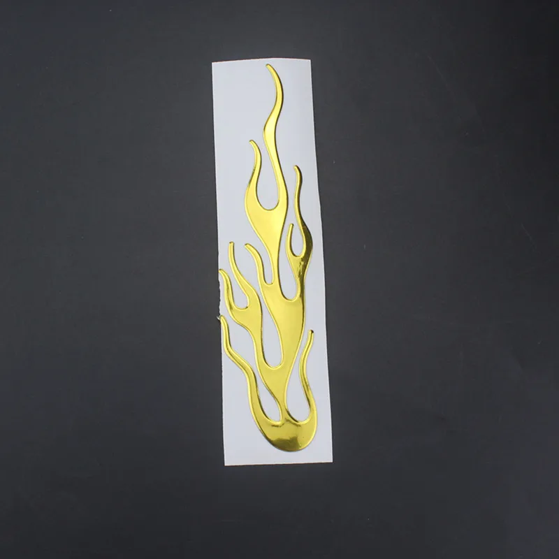 Universal Motorcycle 3D Flame Fire Reflective Sticker Vinyl Decal Touring Atv Scooter Off-road