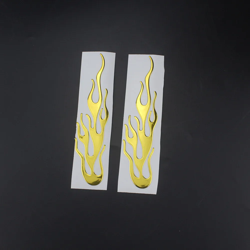 Universal Motorcycle 3D Flame Fire Reflective Sticker Vinyl Decal Touring Atv Scooter Off-road
