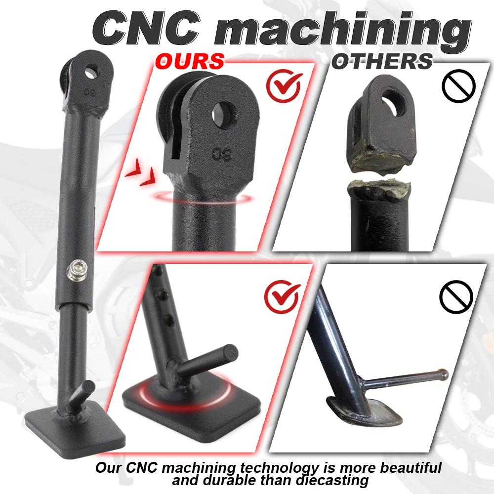 For Honda NC750X 2021 2022 2023 2024 2025 2026 Motorcycle Adjustable Kickstand Steel Side Stand Holder Parking Rack Support Foot