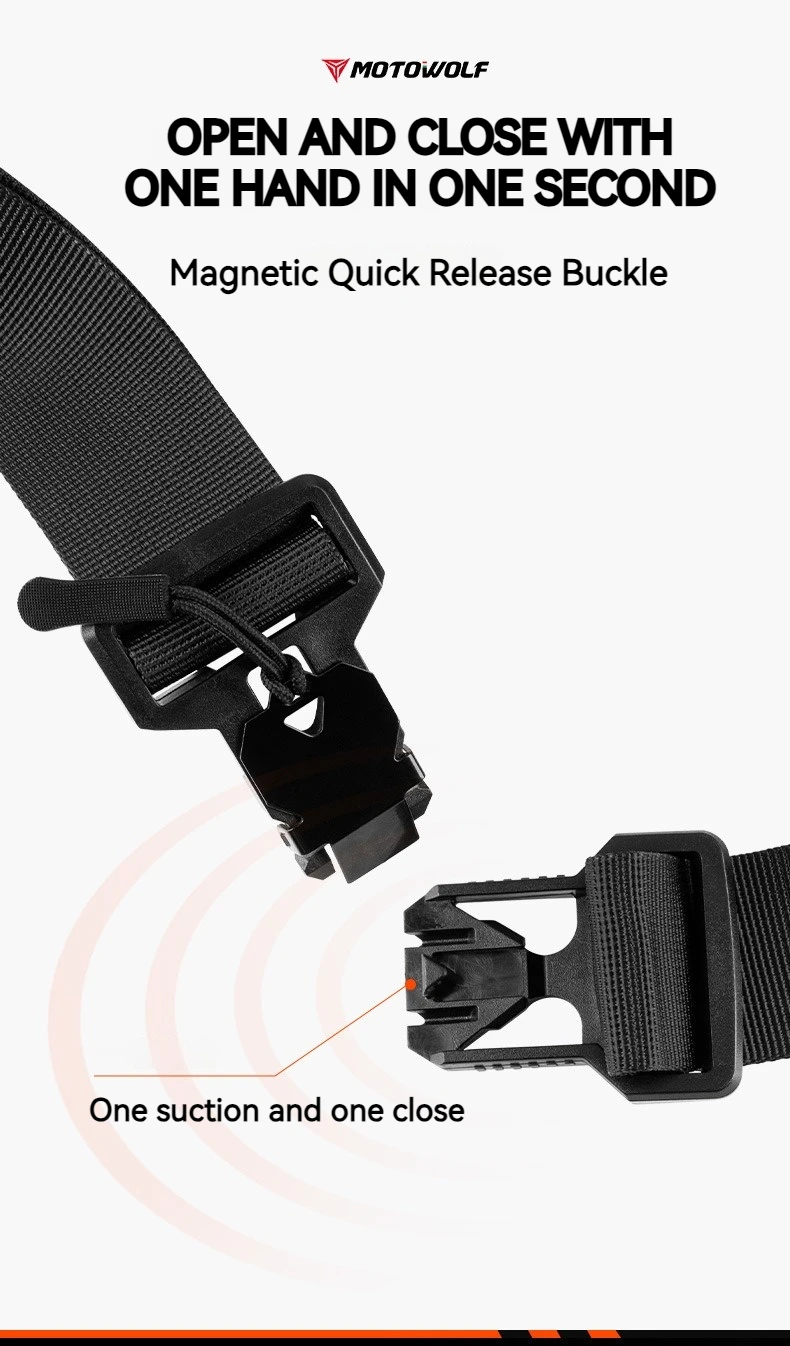 Motowolf Waterproof Motorcycle Waist Bag Multifunctional Outdoor Motocross Cycling Pack Anti-Splash Premium Oxford Cloth