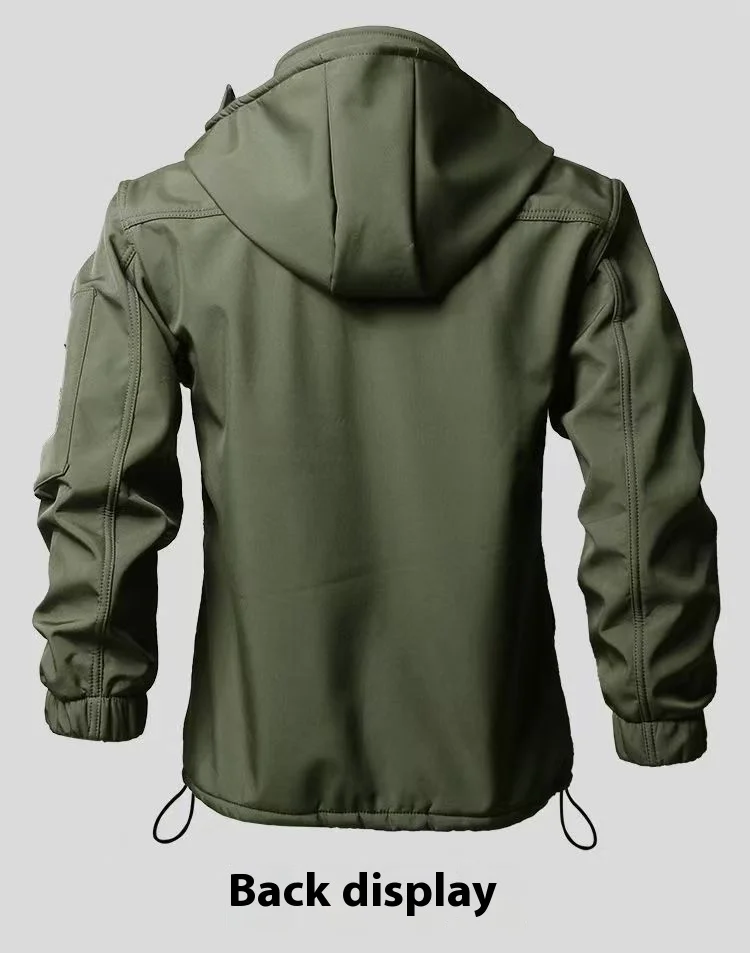 2025 Men'S Motorcycle Jacket With Autumn And Winter Velvet Training Set Anti-Wear Waterproof Cold Resistant Jacket Holiday Gifts