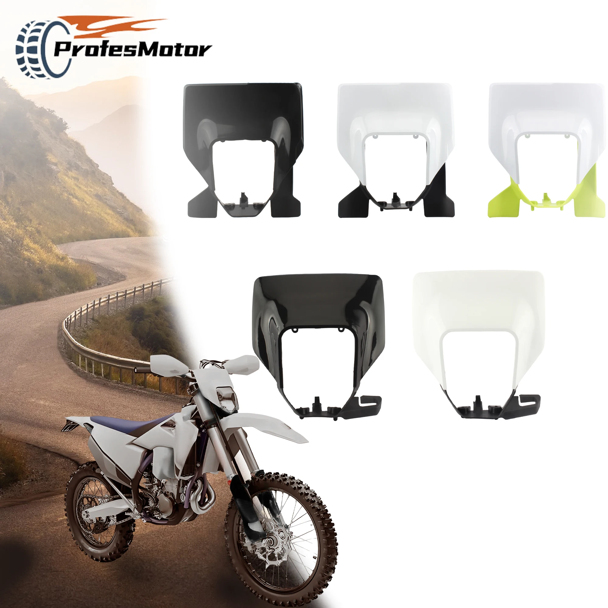 For Husqvarna Headlight Plate Plastic Parts TE TC FE FC 150 200 250 300 350 400 450 500 2012 To 2023 Enduro Motorcycle Mask