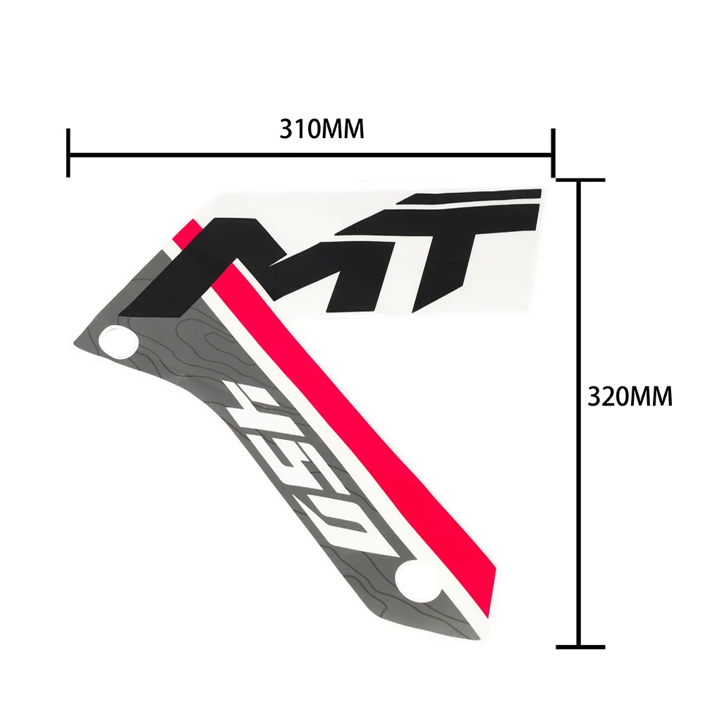 For CFMOTO 450MT MT450 450 MT Motorcycle Sticker Radiator Cover Stickers Headlight Panel Guard Plate Decal ABS Decorative Paster