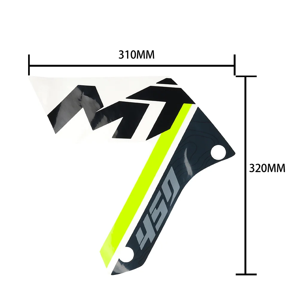 For CFMOTO 450MT MT450 450 MT Motorcycle Sticker Radiator Cover Stickers Headlight Panel Guard Plate Decal ABS Decorative Paster