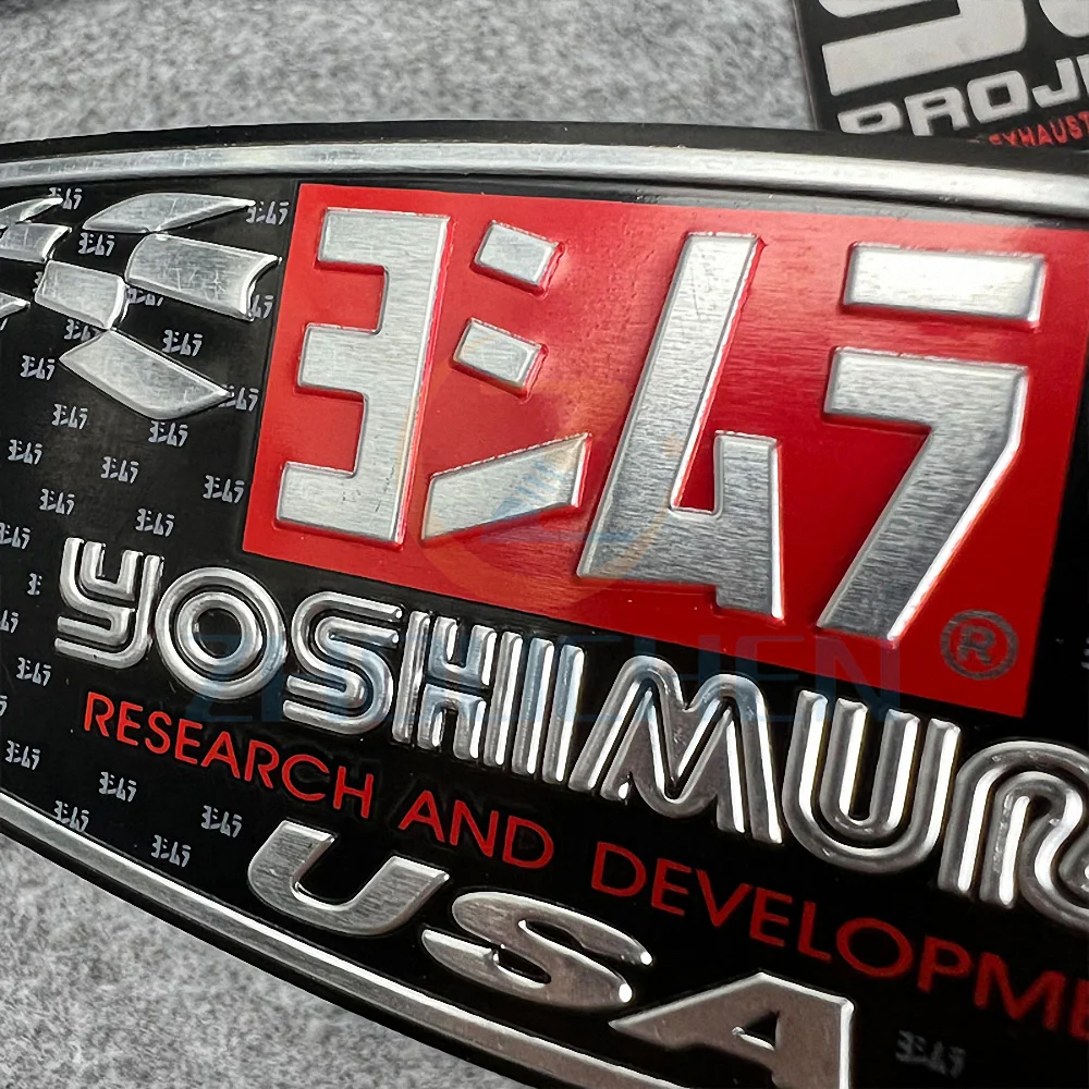 For Yoshimura Dirt Bike Exhaust 3D Sticker Motorcycle Accessories DB Killer Muffler Escape R1 R6 GP Alpha AT2 R77 R11 51MM 150CC