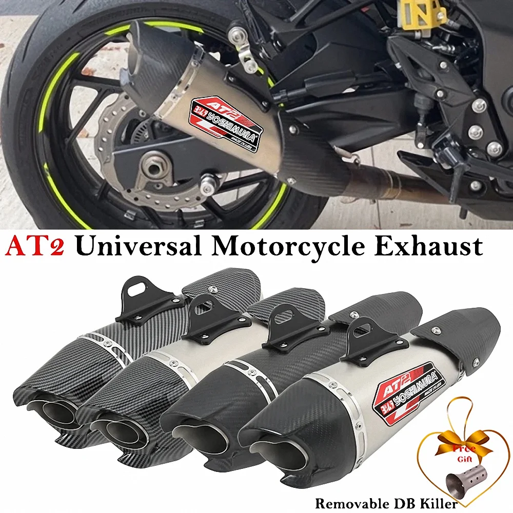 For Yoshimura Dirt Bike Exhaust 3D Sticker Motorcycle Accessories DB Killer Muffler Escape R1 R6 GP Alpha AT2 R77 R11 51MM 150CC