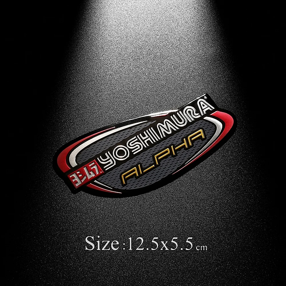 For Yoshimura Dirt Bike Exhaust 3D Sticker Motorcycle Accessories DB Killer Muffler Escape R1 R6 GP Alpha AT2 R77 R11 51MM 150CC