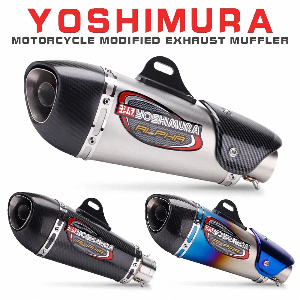 For Yoshimura Dirt Bike Exhaust 3D Sticker Motorcycle Accessories DB Killer Muffler Escape R1 R6 GP Alpha AT2 R77 R11 51MM 150CC