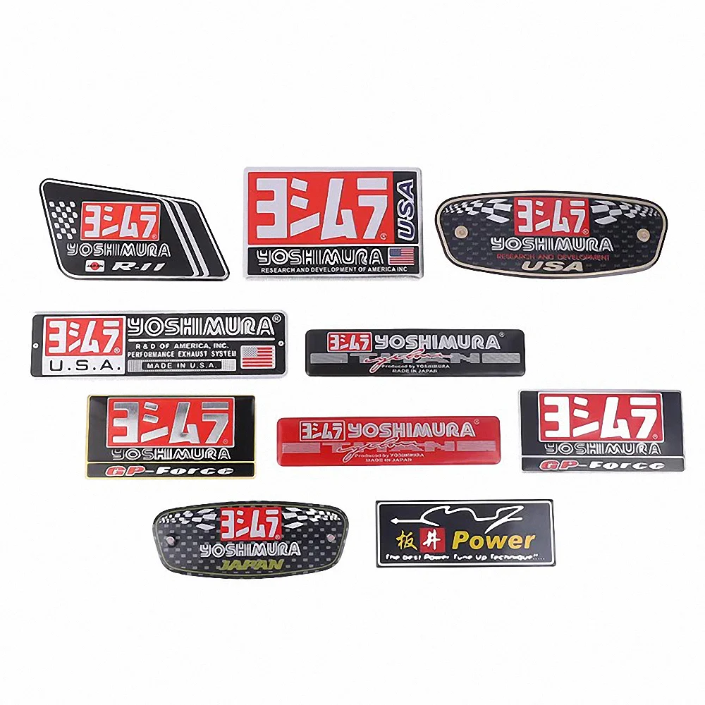 For Yoshimura Dirt Bike Exhaust 3D Sticker Motorcycle Accessories DB Killer Muffler Escape R1 R6 GP Alpha AT2 R77 R11 51MM 150CC