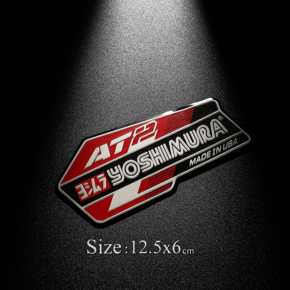 For Yoshimura Dirt Bike Exhaust 3D Sticker Motorcycle Accessories DB Killer Muffler Escape R1 R6 GP Alpha AT2 R77 R11 51MM 150CC