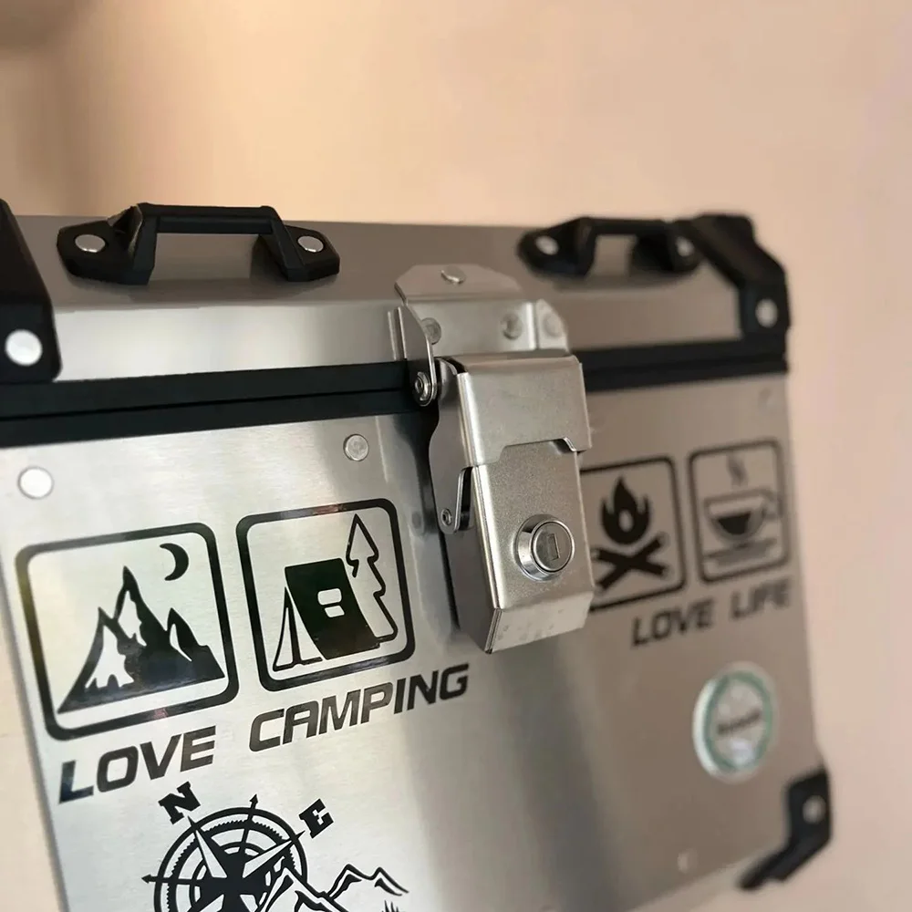 CANPING LOVE LIFE Camping Car Stickers Wilderness Campfire Adventure Motorcycle Body Decoration Stickers Coffee Waterproof