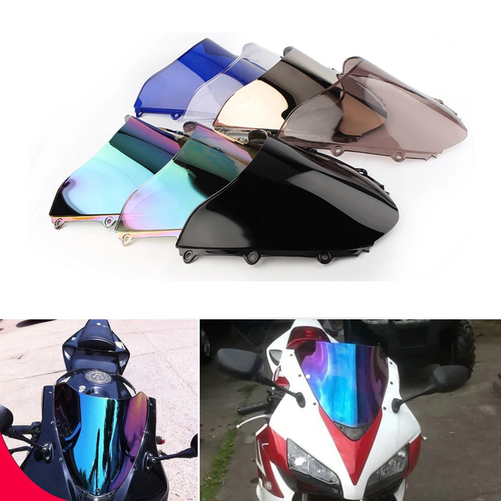 Motorcycle Double Bubble Windshield Deflector Protector Wind Screen For Honda CBR1000RR CBR 1000RR 1000 RR 2004 - 2005 2006 2007