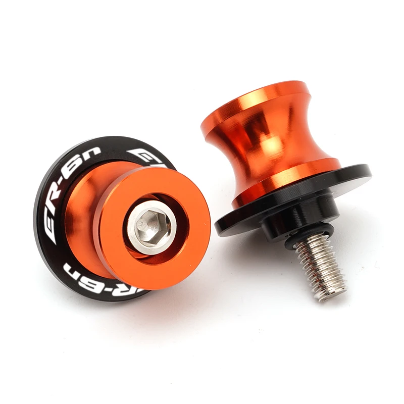 New ER-6N 7 Color 10MM CNC Motorcycle Accessories Swingarm Spools Slider Stand Screws For Kawasaki ER6N ER 6N 2006-2016 ALL YEAR