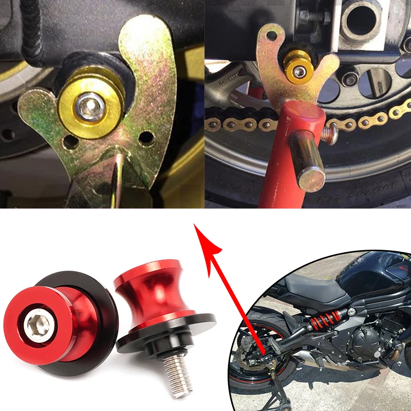 New ER-6N 7 Color 10MM CNC Motorcycle Accessories Swingarm Spools Slider Stand Screws For Kawasaki ER6N ER 6N 2006-2016 ALL YEAR