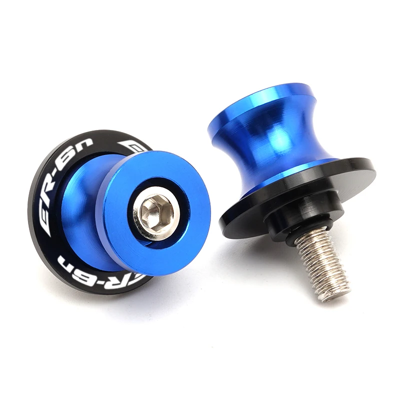 New ER-6N 7 Color 10MM CNC Motorcycle Accessories Swingarm Spools Slider Stand Screws For Kawasaki ER6N ER 6N 2006-2016 ALL YEAR
