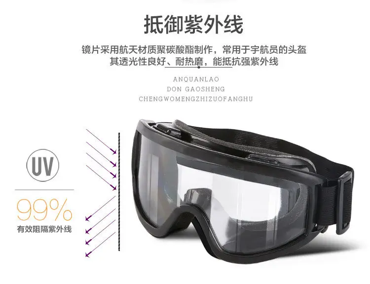 Motorcycle Goggles Glasses Men Women Eye Protect Off-road Cycling Safety Anti Dust Glasses Protection Moto Dust-proof Eyeglasses