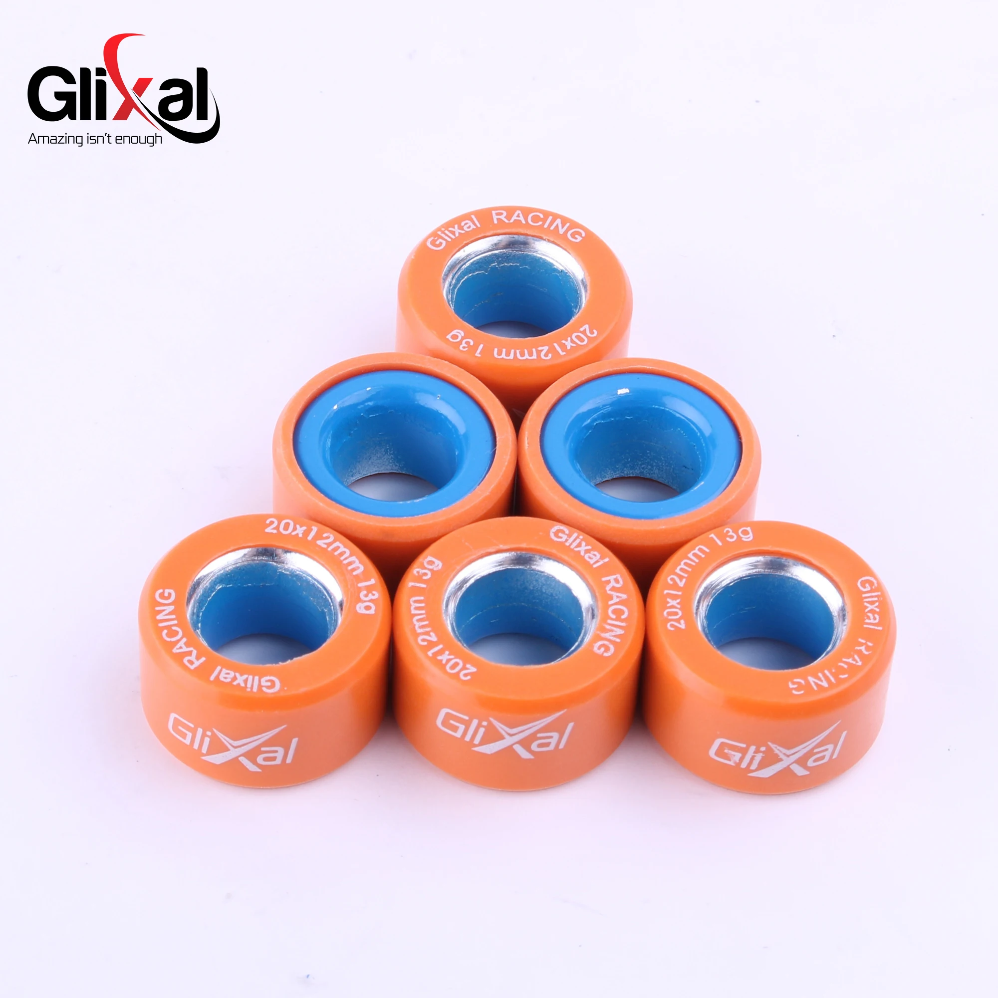 Glixal 20x12mm High Performance Racing Variator Roller Weights for Benelli MBK Yamaha Aerox 155 Nmax Zuma Vino 125 Scooter ATV