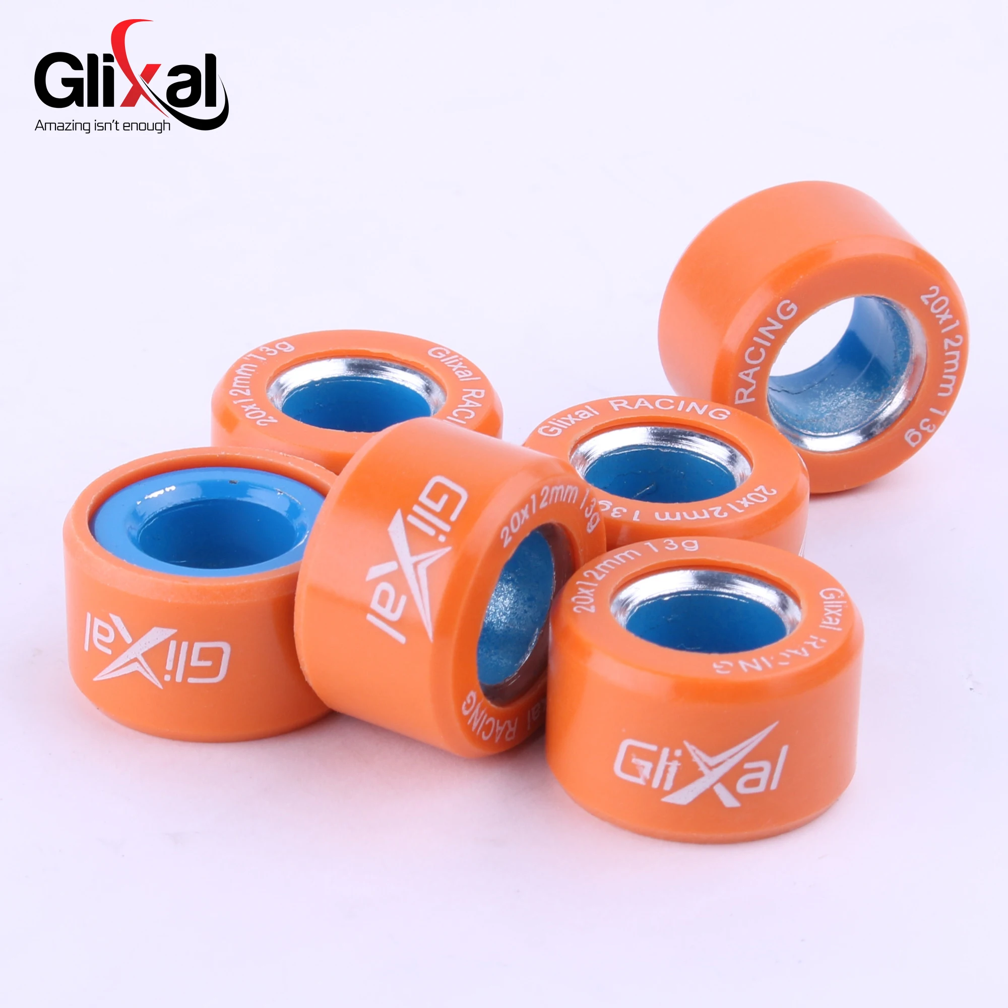 Glixal 20x12mm High Performance Racing Variator Roller Weights for Benelli MBK Yamaha Aerox 155 Nmax Zuma Vino 125 Scooter ATV