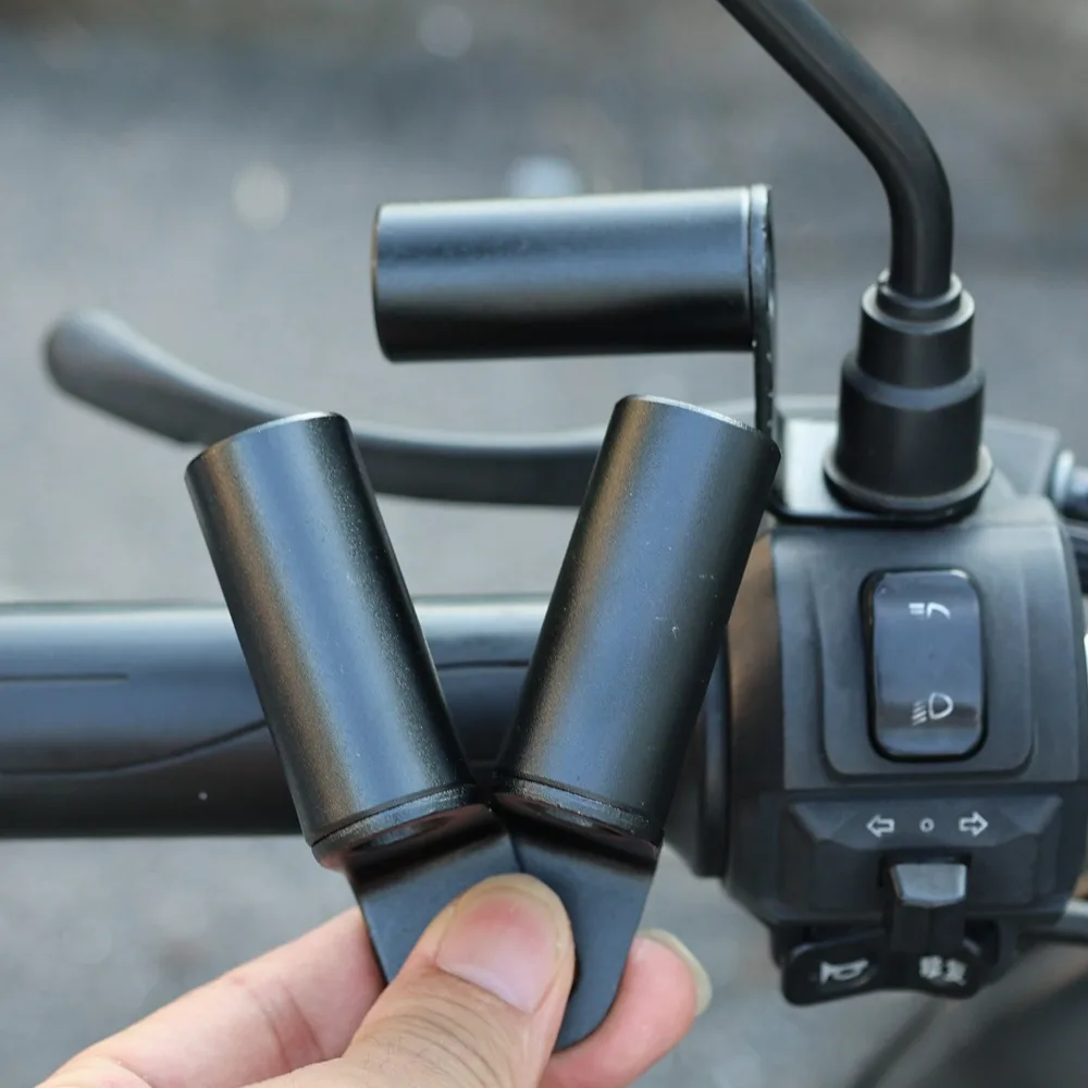 Motorcycle Mirror Extender Riser Universal CNC Aluminum Side Mirror Adapter Bracket Motorbike Scooter E-Bike Modification Parts