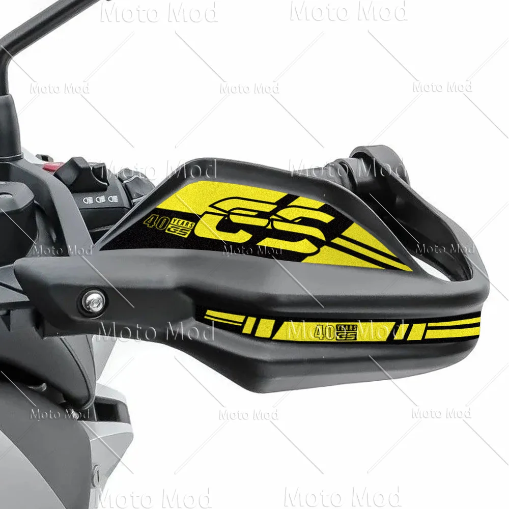 Motorcycle HandGuard Stickers Decals Waterproof For R1250GS ADV R1200GS Adventure F850/750/650GS F900XR 40 Years Triple Black