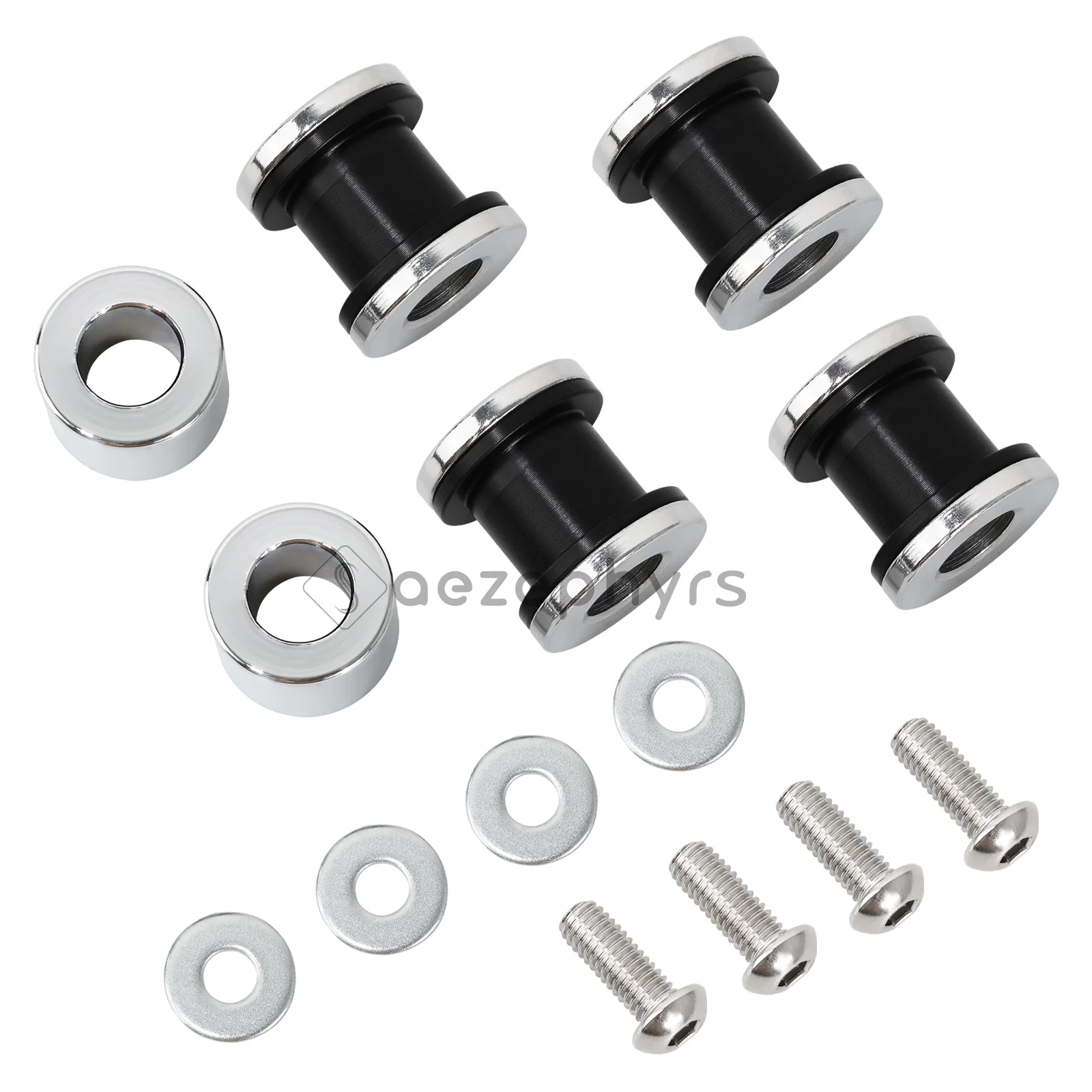 Detachables 4 Point Docking Hardware Kit Motorcycle Sissy Bar Backrest Luggage Rack For Harley Touring Electra Glide Road King