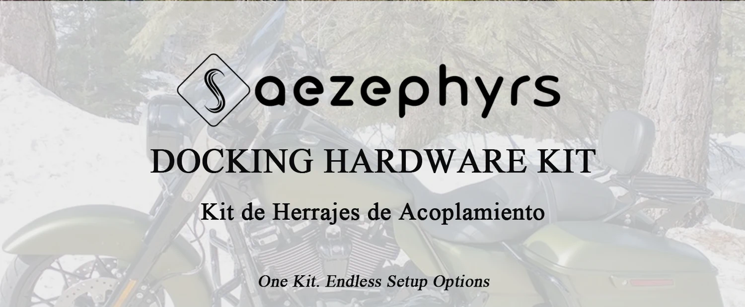 Detachables 4 Point Docking Hardware Kit Motorcycle Sissy Bar Backrest Luggage Rack For Harley Touring Electra Glide Road King