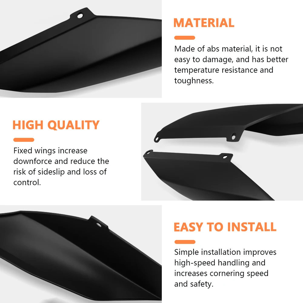 ZX4R ZX4RR ZX25R Side Panel Fairing Modification Rear Spoiler Aerodynamic Winglet Fairing For ZX-25R ZX-4R ZX-4RR 2020-2025